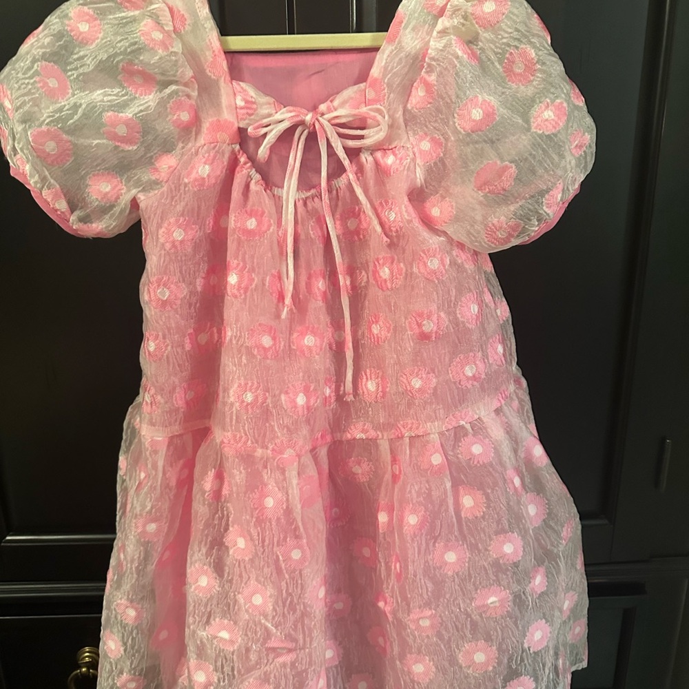 Lola + the Boys Pink Daisy Dress